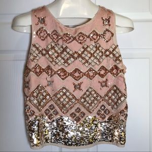 Forever 21 Exclusive Sleeveless Sequin Top
